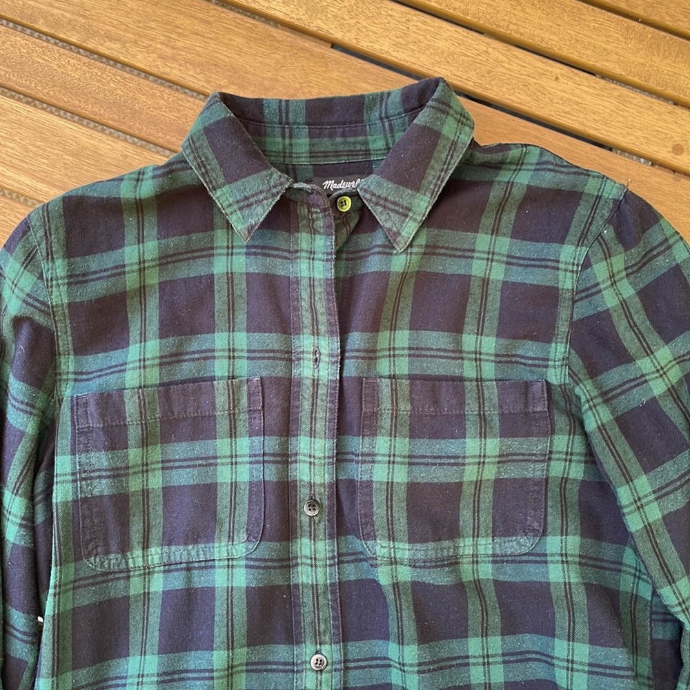 Madewell Flannel Classic Plaid Flannel XS - Picture 9 of 11